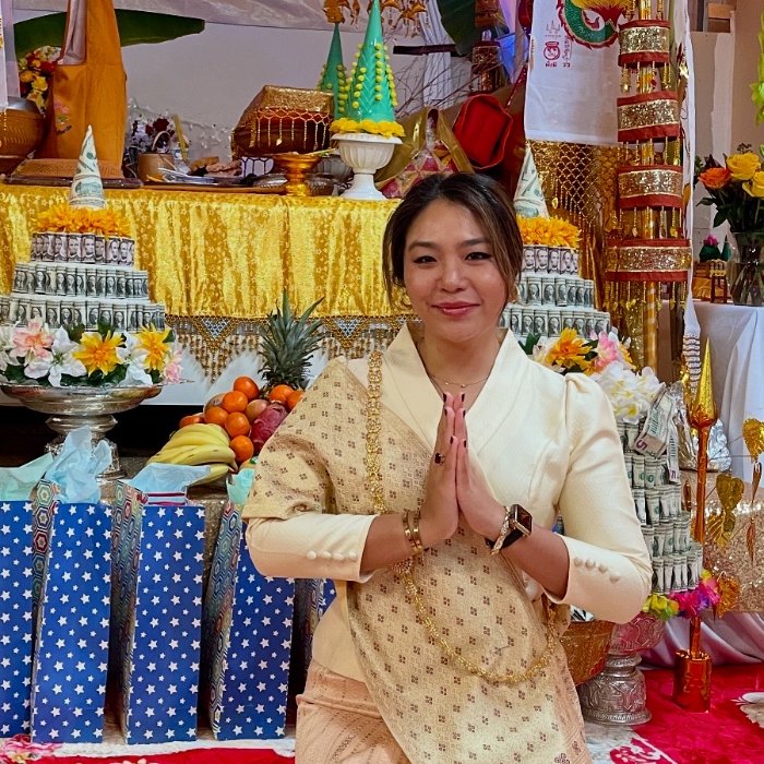 Priscilla at temple